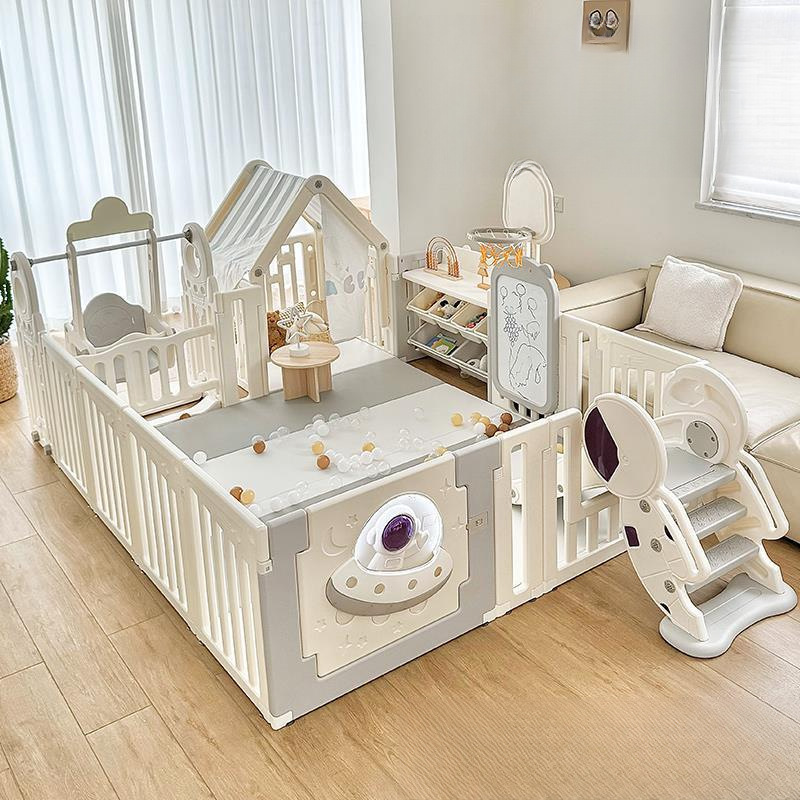 ♔宝宝游戏爬行围栏婴儿童防护栏客厅地上爬爬垫室内家用乐园材质