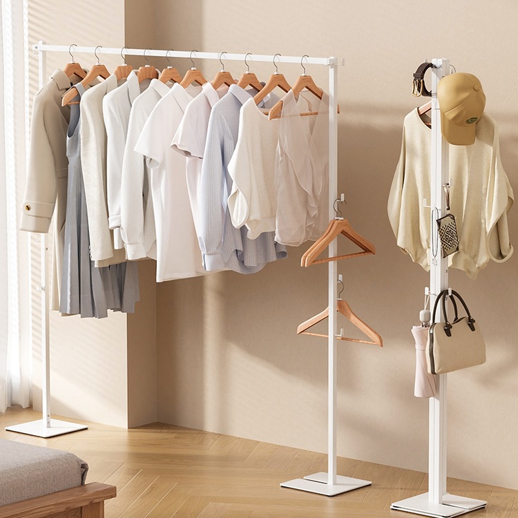 折叠晾衣架室内家用阳台晾衣晒被子卧室落地衣帽架简易挂衣架