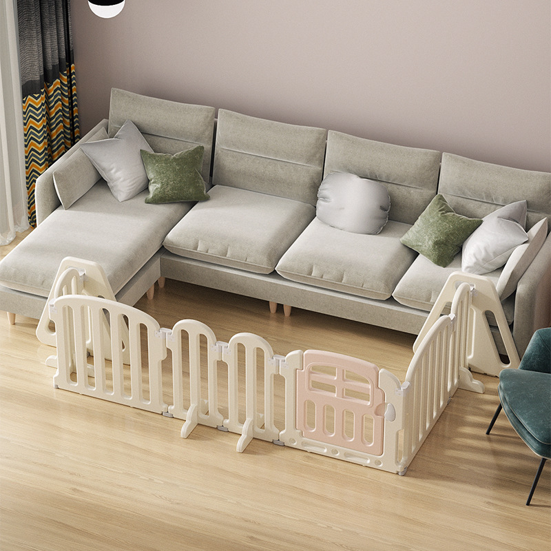 婴儿围栏地上三面儿童游戏室内家用安全防护栏角落单面宝宝学步栏